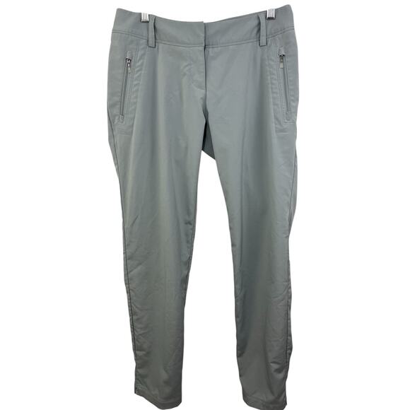 adidas Pants - Adidas Straight Leg Golf Pants Zip Pockets Gray Women's Size 4